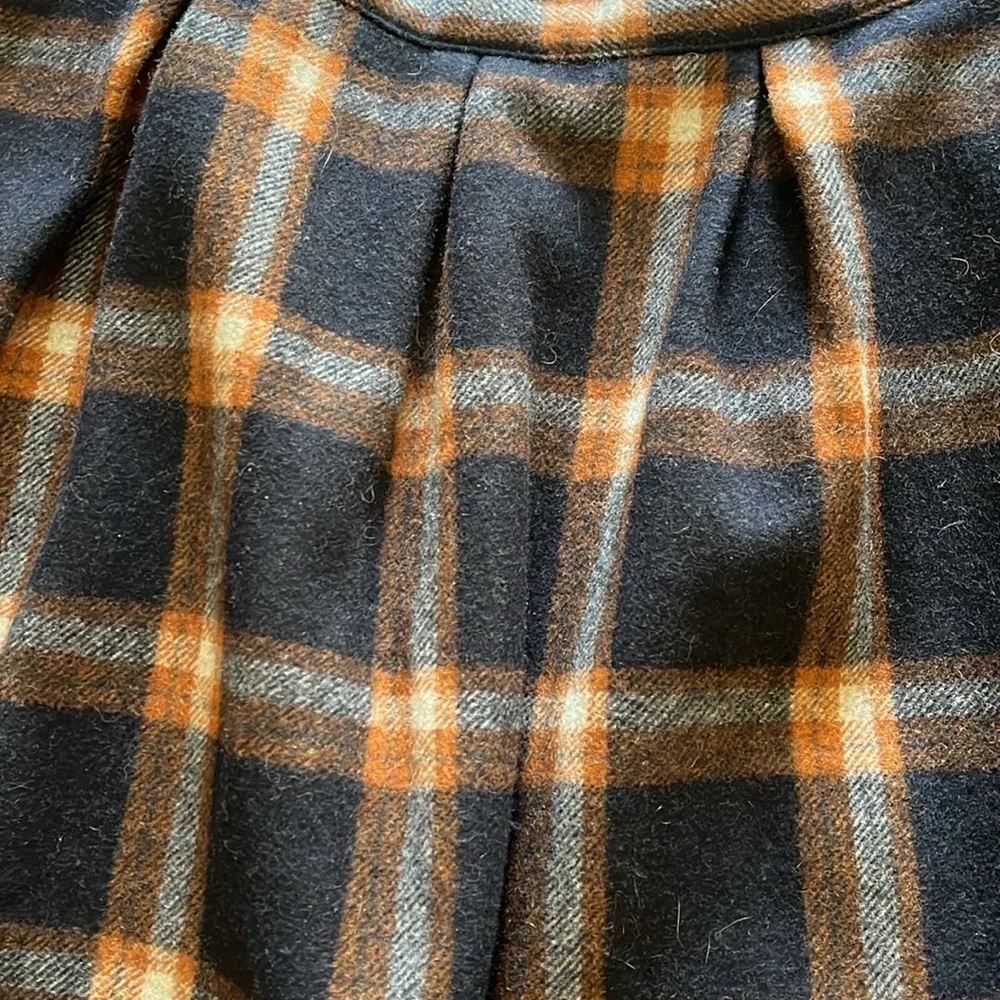 Blue, Orange, and White Plaid Mini Skirt- Modcloth - Picture 3 of 8